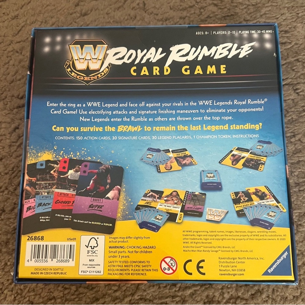 WWE Legends Royal Rumble Card Game New - Picture 2 of 4